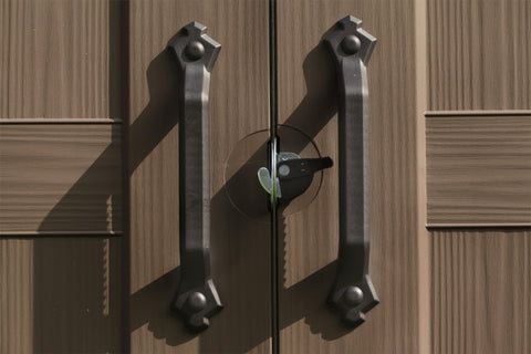 Keter Garden Sheds Keter Factor Outdoor Apex Garden Storage Shed, 8 x 6 feet - Beige