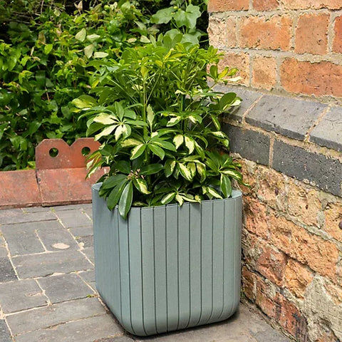 Keter Planters & Pots Keter Green Medium Cube Planter