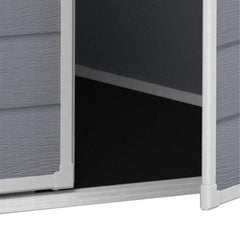Keter Garden Sheds Keter Manor Outdoor Apex Garden Storage Shed, 6 x 5 feet - Grey