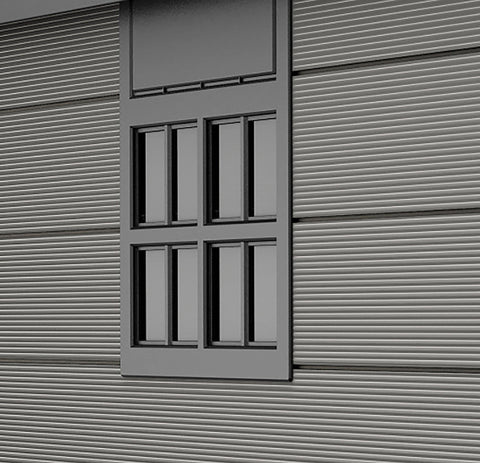 Keter Garden Sheds Keter Premier Outdoor Apex Garden Storage Shed, 7.5 x 9 feet - Grey