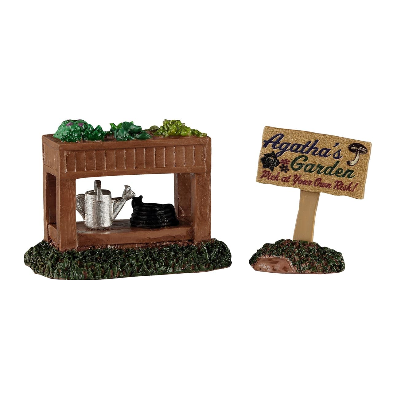 Lemax Spooky Town Accessories Lemax Agatha's Garden, Set of 2