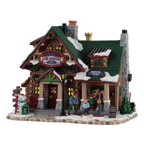 Lemax Vail Village Lighted Buldings Lemax Alpine Adventures Ski School