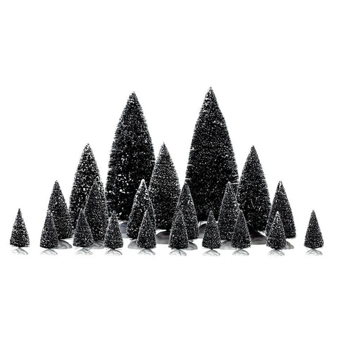 Lemax Trees Lemax, Assorted Pine Trees, Set of 21