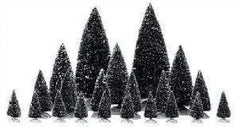 Lemax Trees Lemax, Assorted Pine Trees, Set of 21