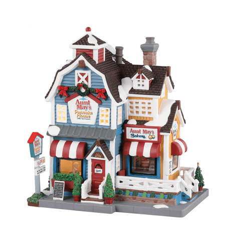 Lemax Harvest Crossing Lighted Buildings Lemax Aunt May's Pancake House Decoration