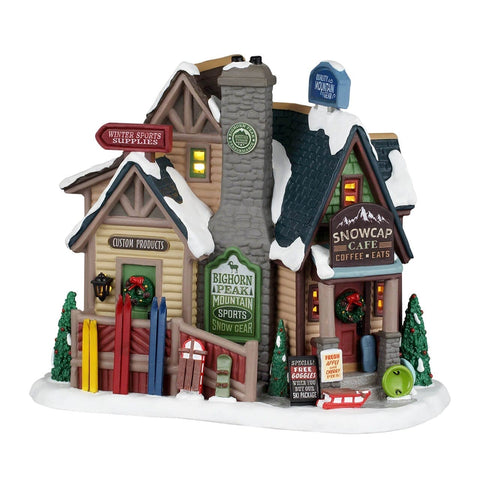 Lemax Vail Village Lighted Buldings Lemax Bighorn Peak Mountain Sports Snow Gear
