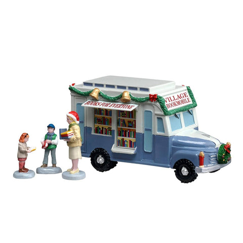 Lemax Table Accents Lemax Bookmobile, Set of 4