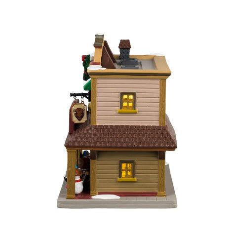 Lemax Vail Village Lighted Building Lemax Brown Buffalo Trading Post