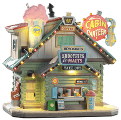 Lemax Vail Village Lighted Buildings Lemax Cabin Canteen Decoration