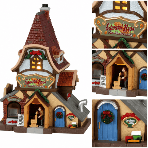 Lemax Caddington Village Lighted Buildings Lemax Caddington Village - Edwards Bros. Fine Woodworking