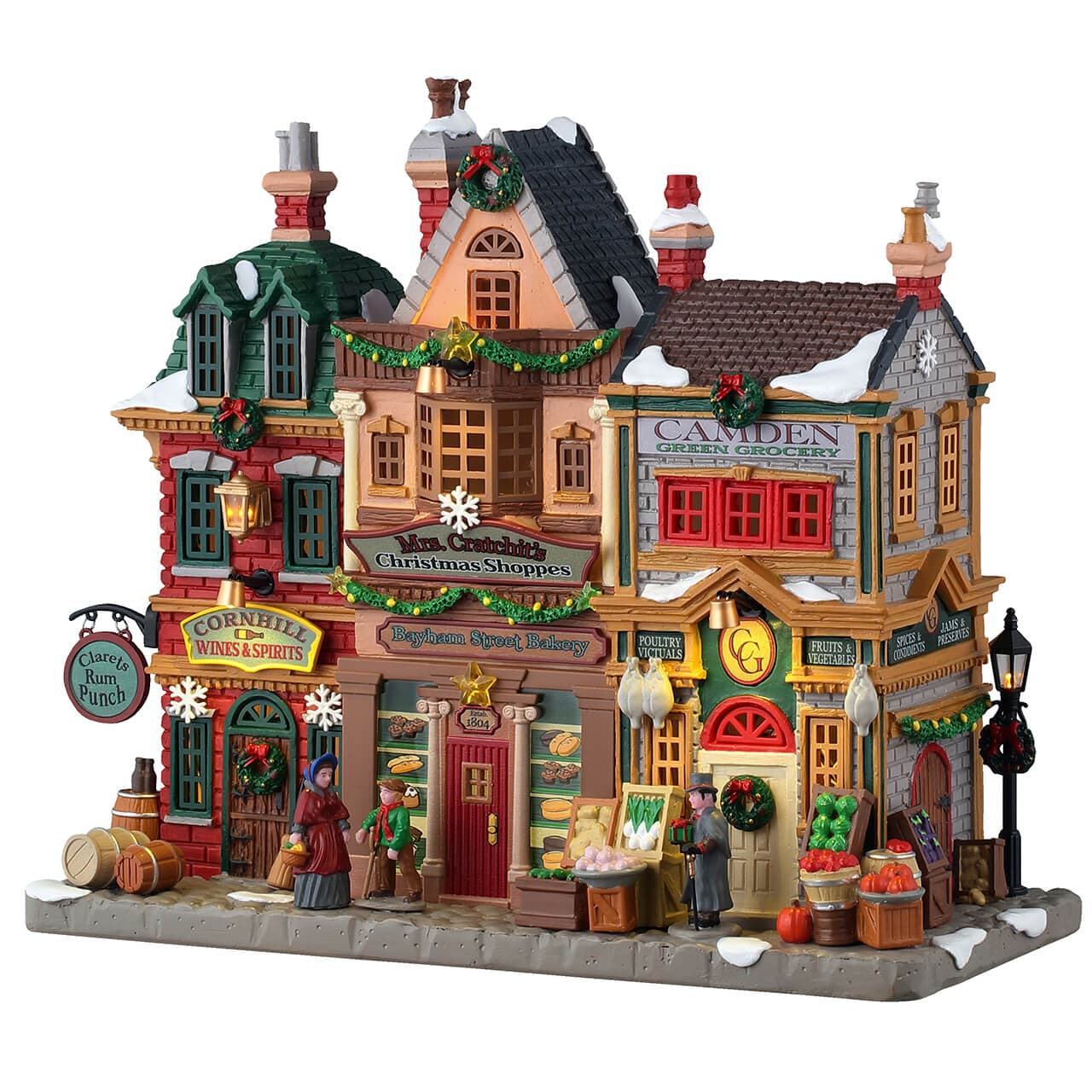 Lemax Caddington Village Lighted Buildings Lemax Caddington Village Mrs. Cratchit's Christmas Shoppes