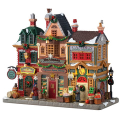 Lemax Caddington Village Lighted Buildings Lemax Caddington Village Mrs. Cratchit's Christmas Shoppes