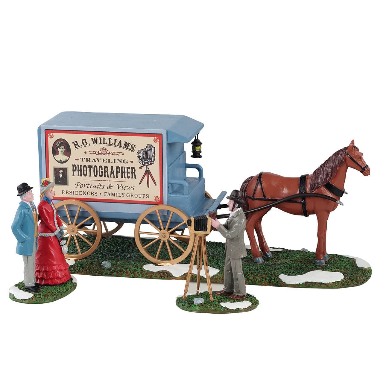 Lemax Caddington Village Table Accents Lemax Caddington Village Traveling Photographer Wagon