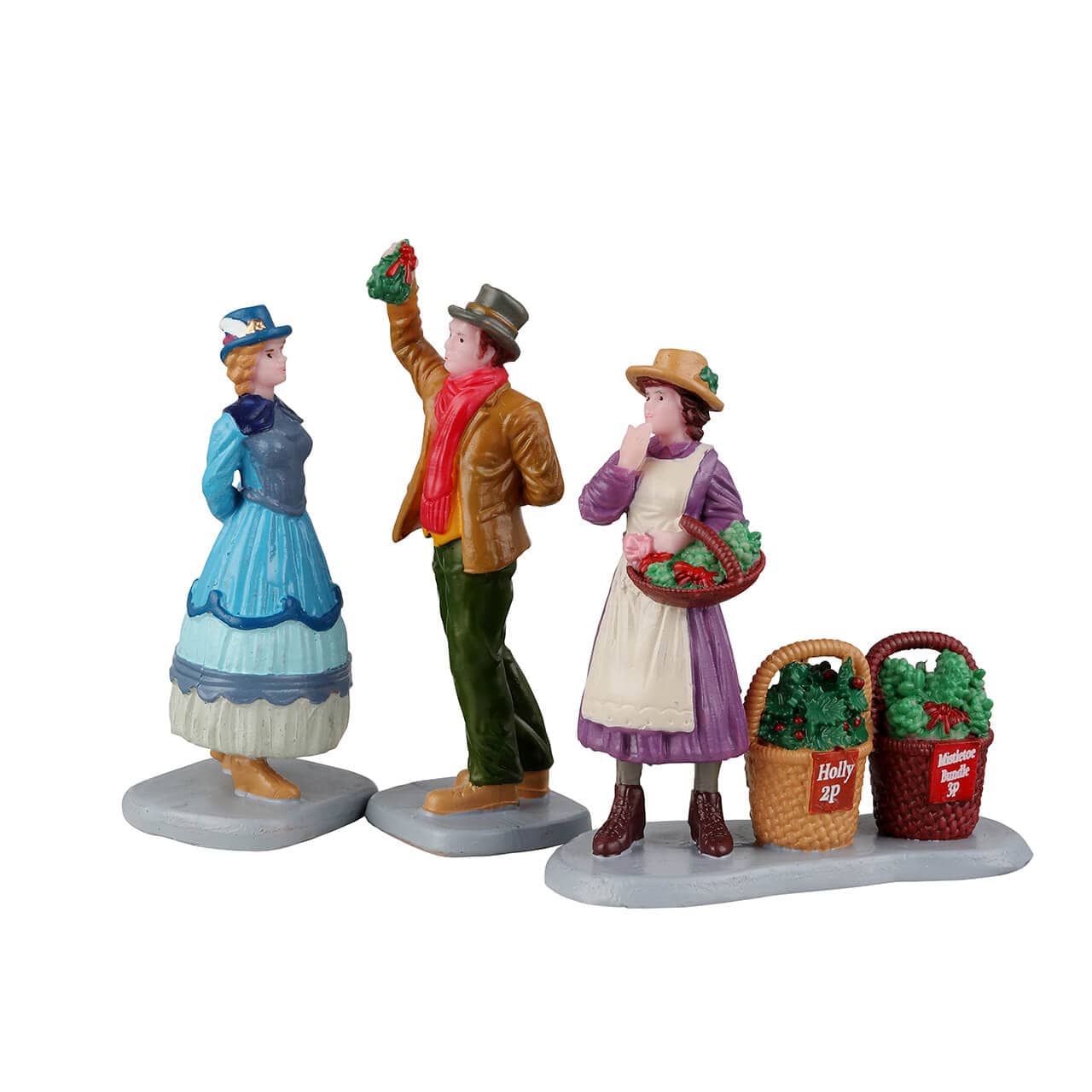 Lemax Caddington Village Figurines Lemax Caddington Village Under The Mistletoe
