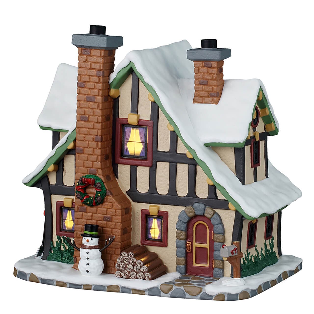 Lemax Caddington Village Lighted Buildings Lemax Caddington Village Winter Holiday Lodge