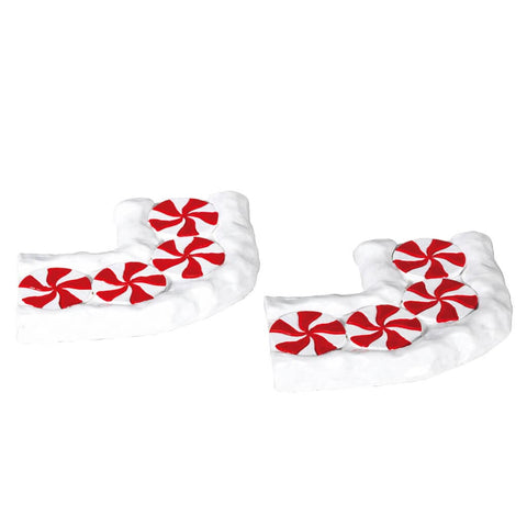 Lemax Lemax Candy Cane Lane, Curved, Set Of 2
