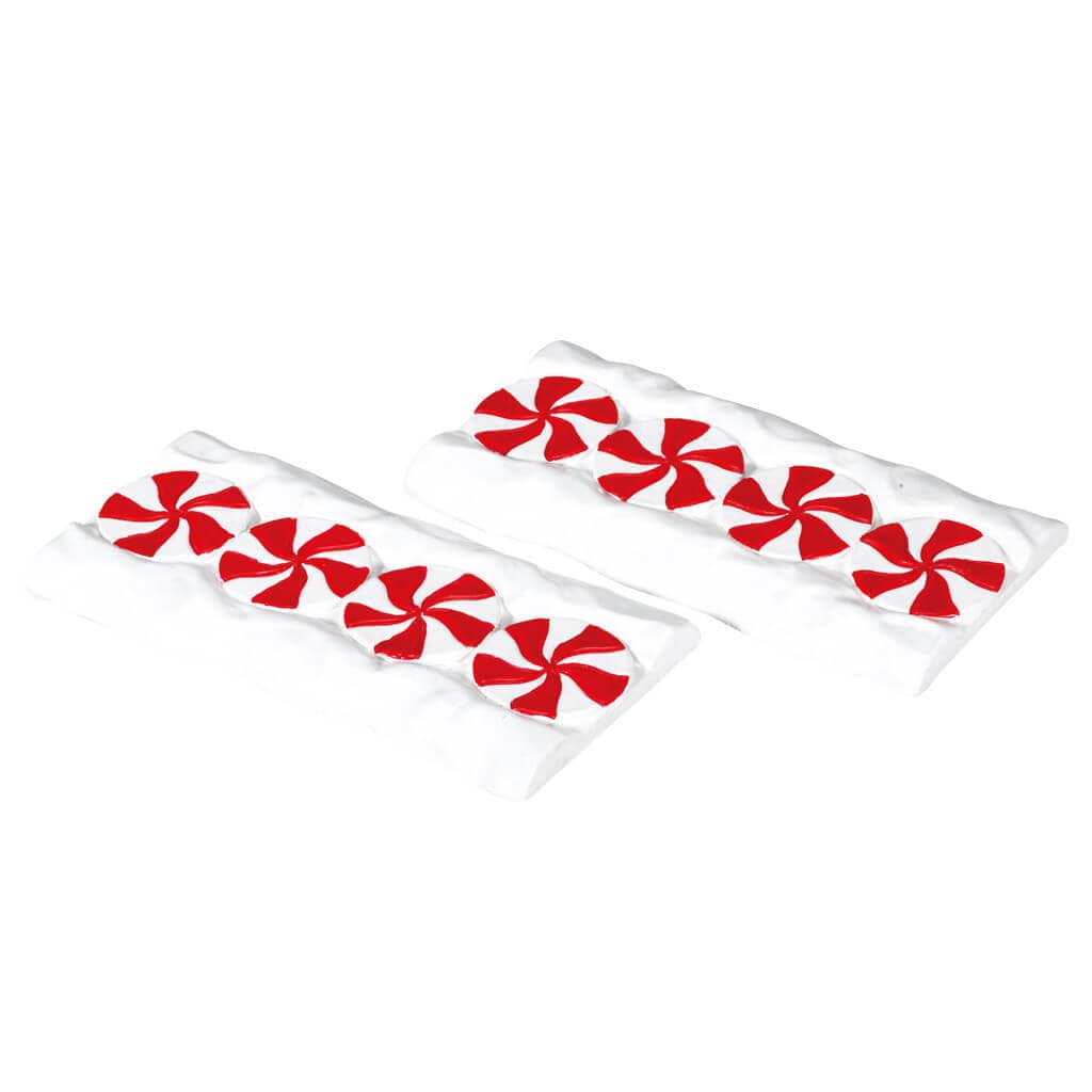 Lemax Lemax Candy Cane Lane, Straight, Set Of 2