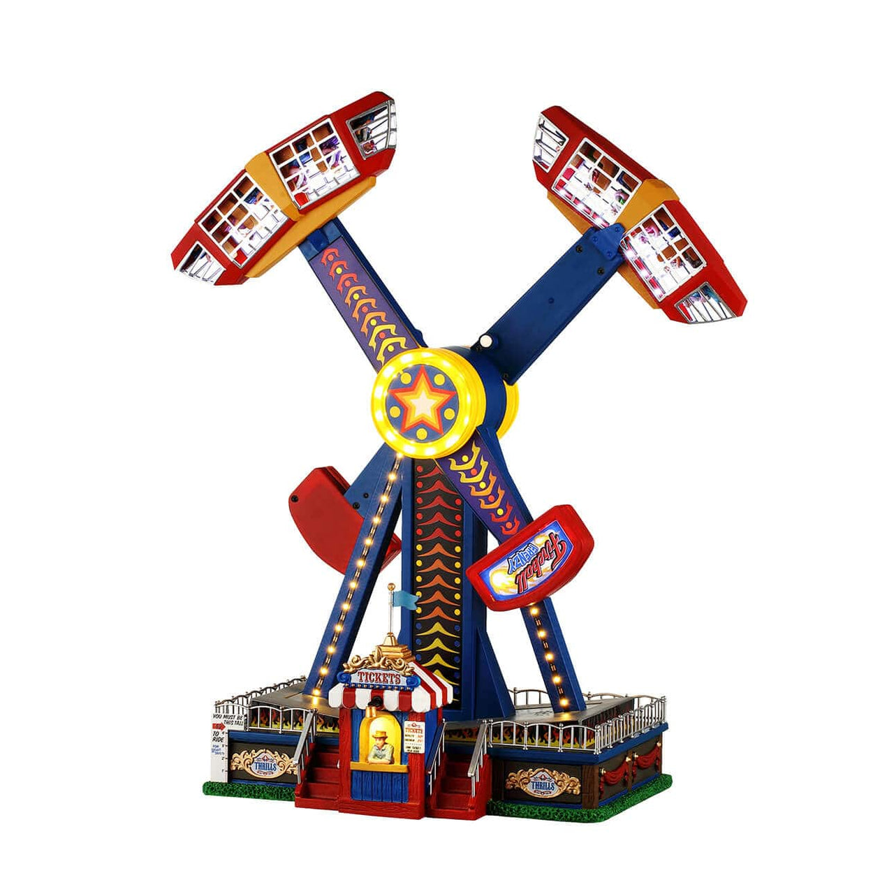 Lemax Carnival Sights & Sounds The Sky Swing 84379-UK - Manège Animé Village Noël