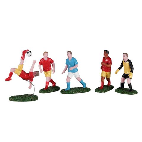 Lemax Figurine - Playing Soccer, Set of 5