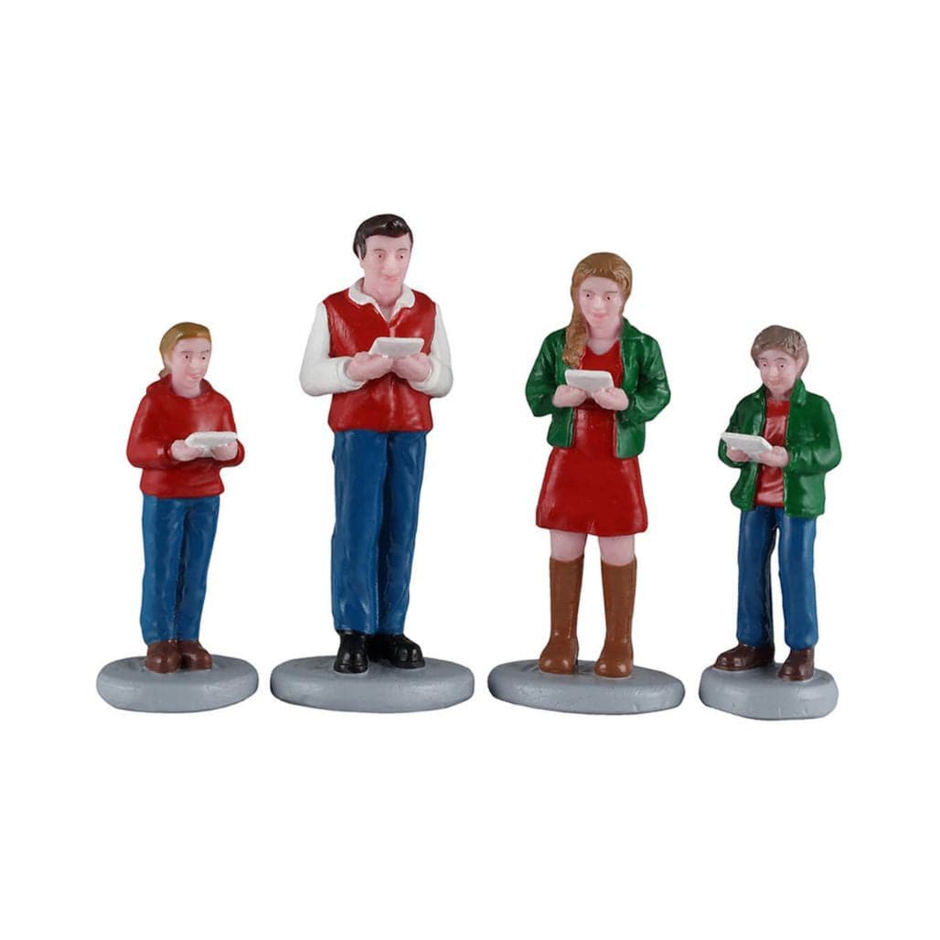 Lemax Caddington Village Figurines Lemax Caroling Family
