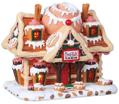 Lemax Sugar n Spice Village Lemax Cinnaswirl Cabin Decoration