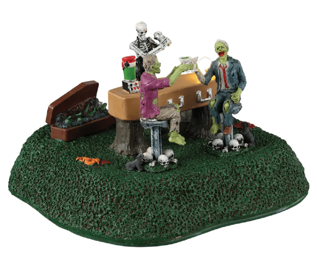Lemax Spooky Town Figurines Lemax Coffin Bar Decoration