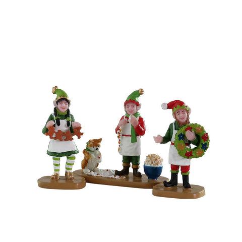 Lemax Crafty Elves, Set Of 3