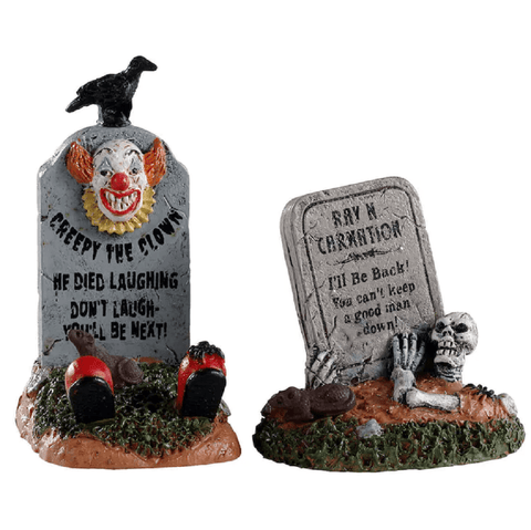 Lemax Mini Scene Decoration Lemax Crazy Headstones Decoration Set of 2