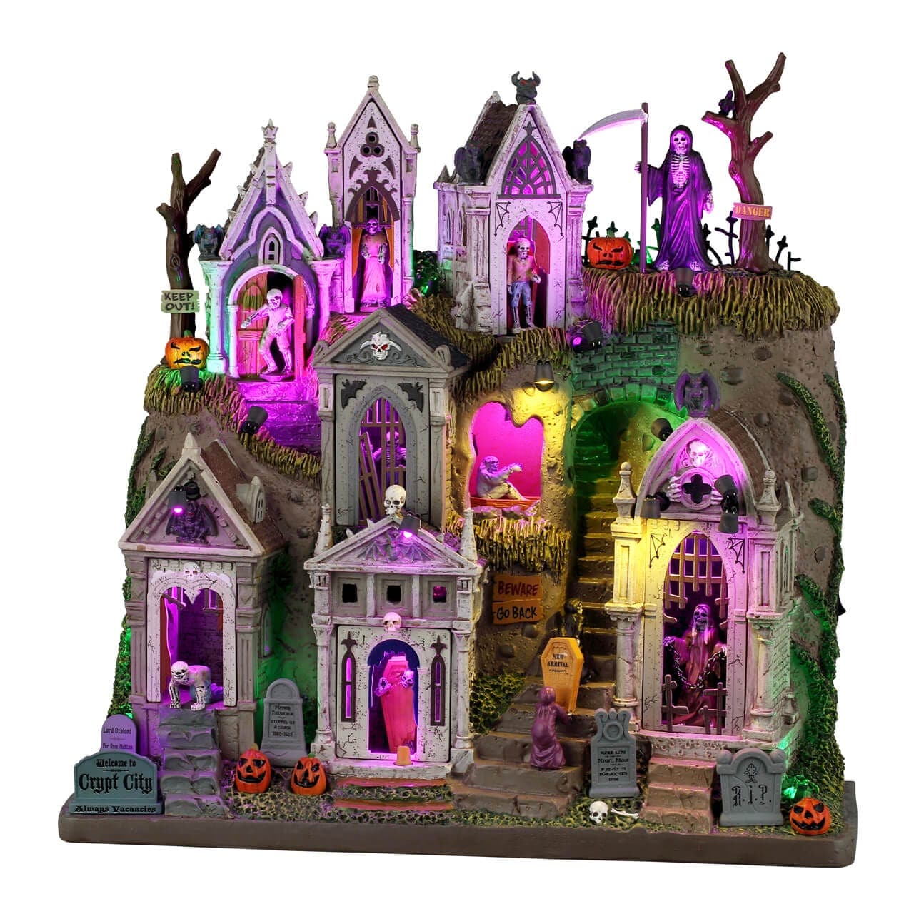 Lemax Spooky Town Facades Lemax Crypt City, B/o (4.5v)