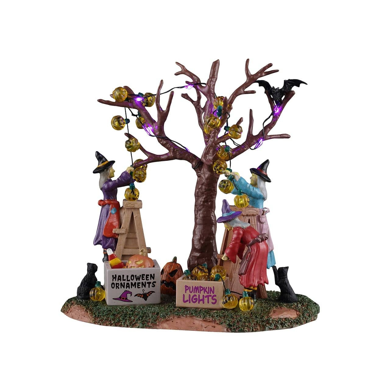 Lemax Spooky Town Table Accents Lemax Decorating the Spooky Tree, B/o (4.5v)