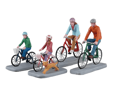 Lemax Caddington Village Lighted Buildings Lemax Family Bike Ride Decoration