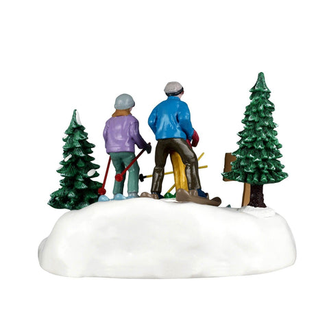 Lemax Vail Village Table Accents Lemax Family Ski Day