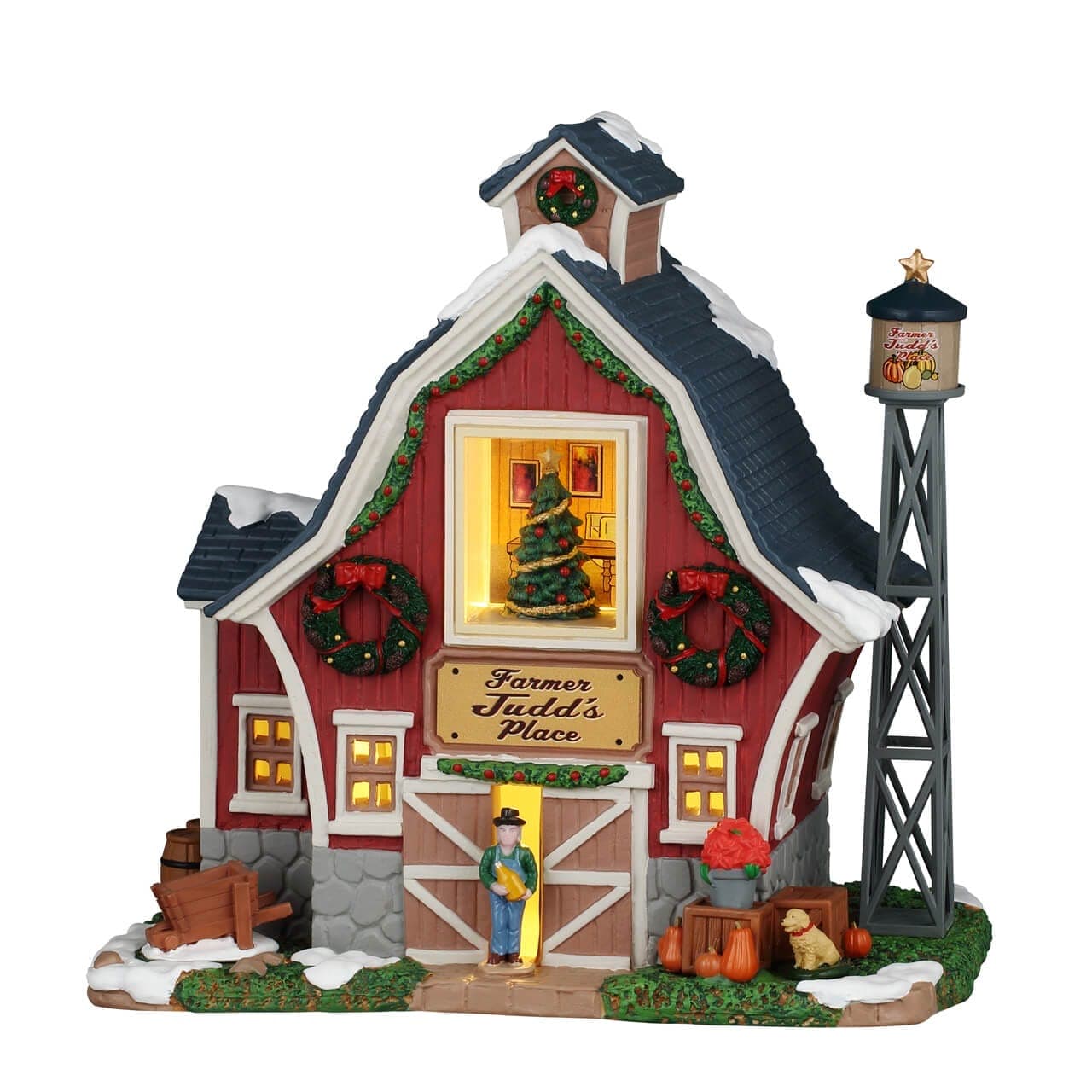 Lemax Harvest Crossing Lighted Buldings Lemax Farmer Judd's Place