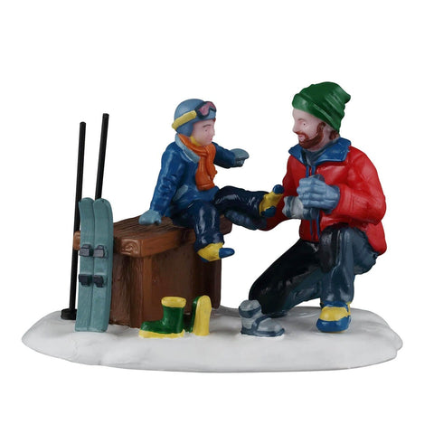 Lemax Vail Village Figurines Lemax Father and Son Ski Day