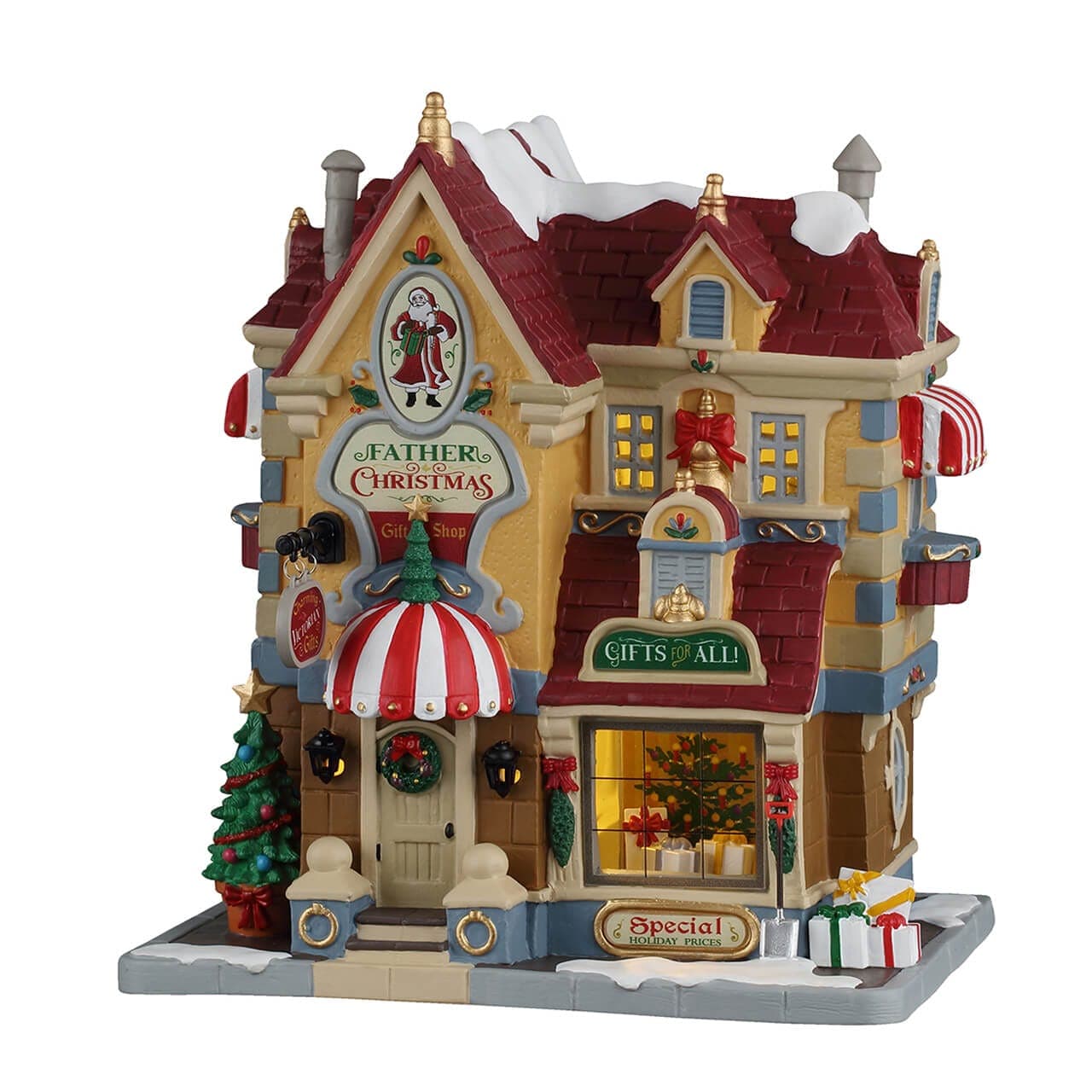 Lemax Caddington Village Lighted Buildings Lemax Father Christmas Gift Shop