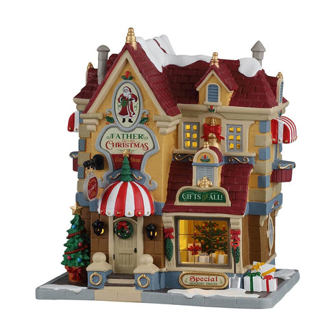 Lemax Caddington Village Lighted Buildings Lemax Father Christmas Gift Shop