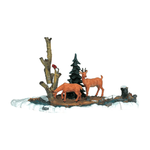 Lemax Christmas Decor Lemax Feeding Deer Set of 3 Decoration