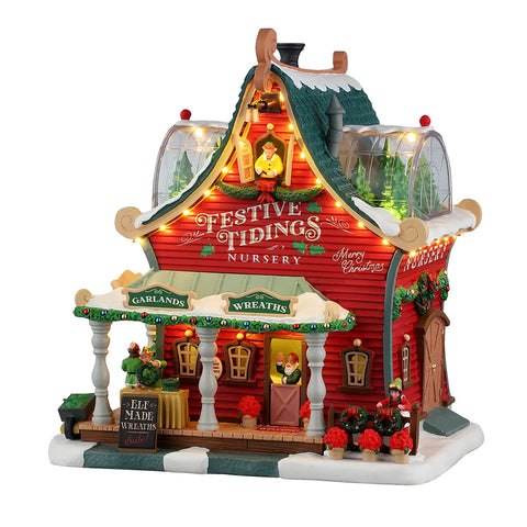 Lemax Santa's Wonderland Lighted Buildings Lemax Festive Tidings Nursery
