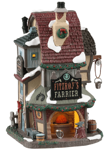 Lemax Caddington Village Lighted Buildings Lemax Fitzroy's Farrier Decoration
