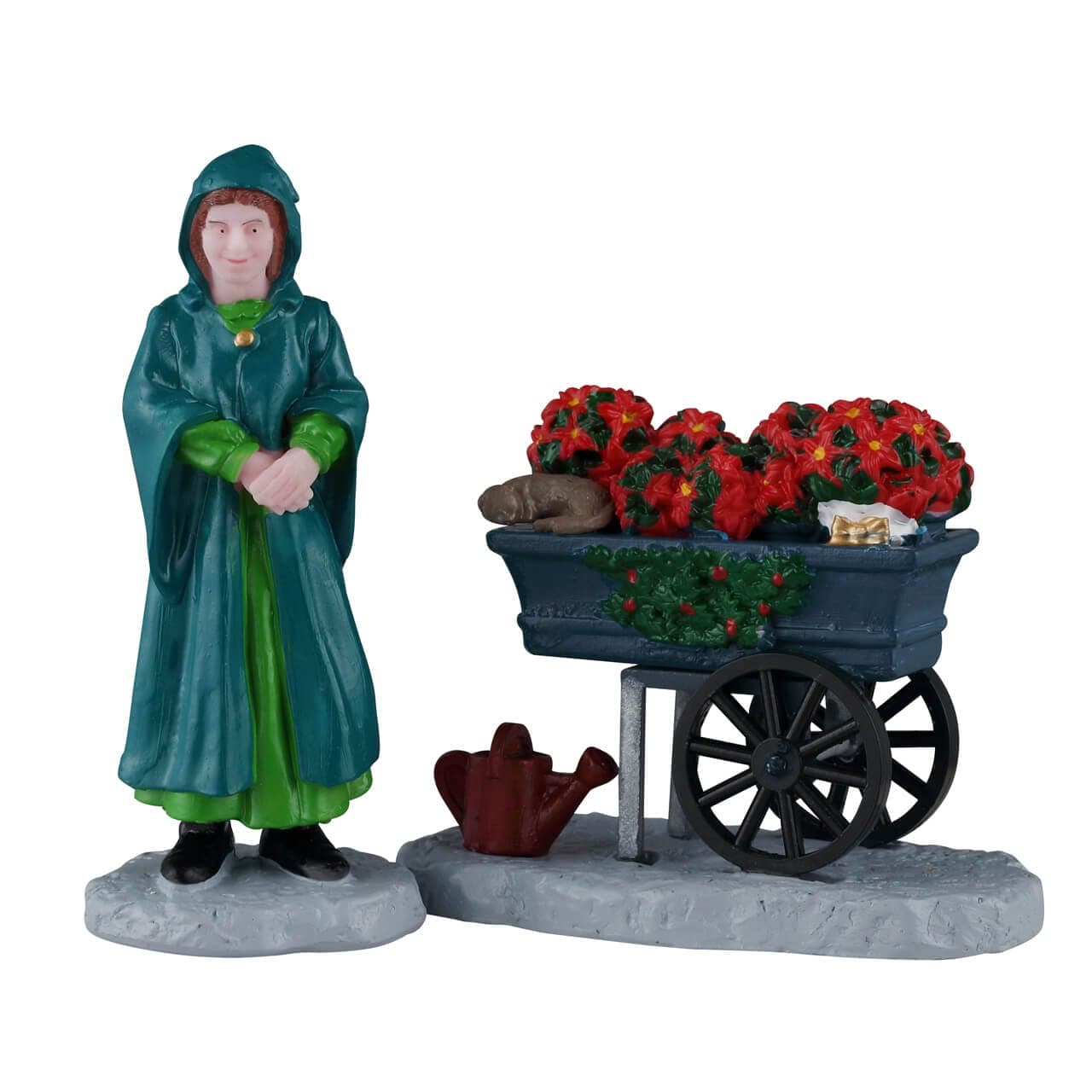 Lemax Caddington Village Figurines Lemax Floral Street Vendor, Set of 2