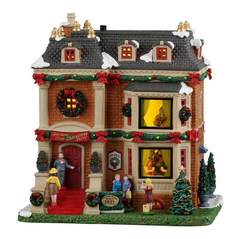 Lemax Caddington Village Lighted Buildings Lemax Garden Club Christmas Party