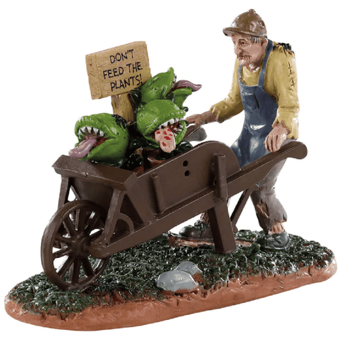 Lemax Spooky Town Figurines Lemax Garden Of Eaten Worker Decoration
