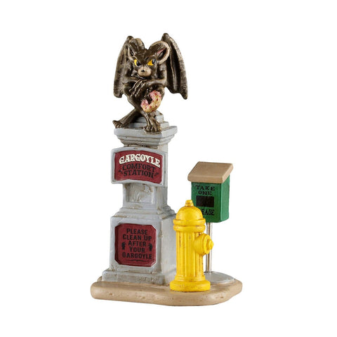 Lemax Spooky Town Accessories Lemax Gargoyle Comfort Station