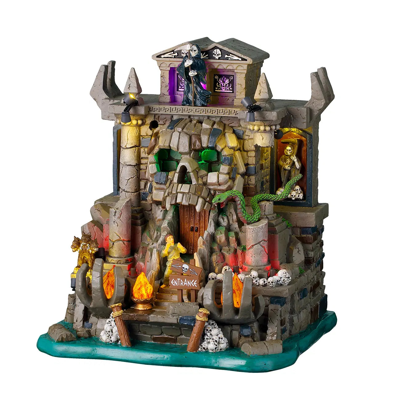 Lemax Spooky Town Lighted Buildings Lemax Gates To The Underworld