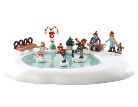 Lemax Sugar n Spice Village Lemax Gingerbread Skating Pond Decoration