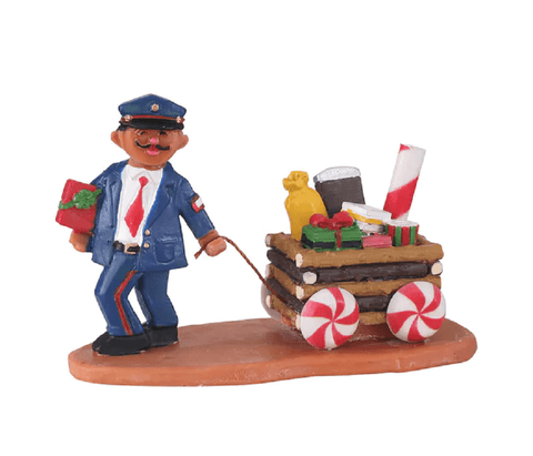 Lemax Sugar n Spice Village Lemax Gingerman Post Decoration