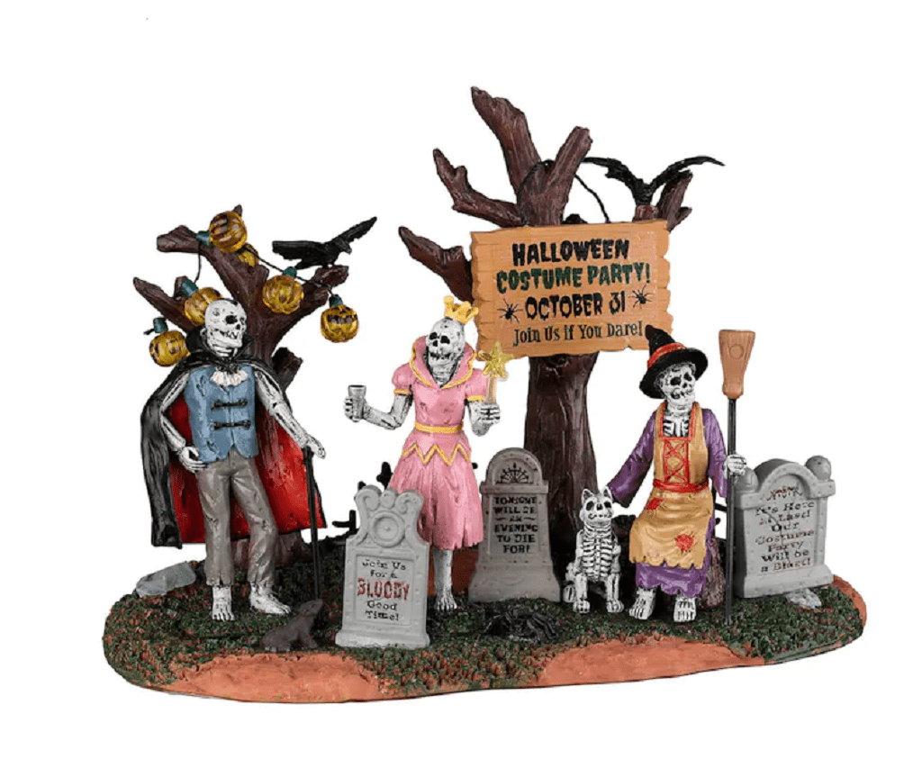 Lemax Spooky Town Figurines Lemax Graveyard Costume Party Decoration
