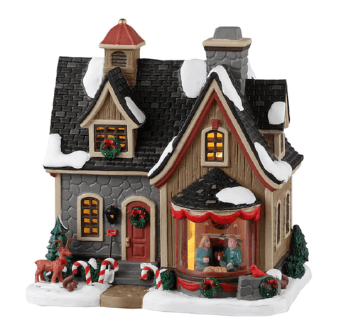 Lemax Vail Village Lighted Buildings Lemax Here's To The Holidays Decoration