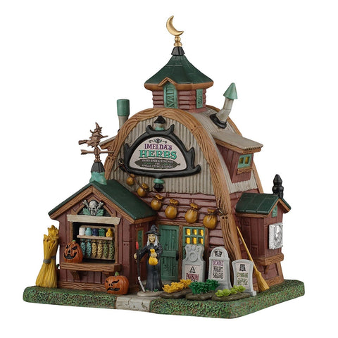 Lemax Spooky Town Lighted Buldings Lemax Imelda's Herbs