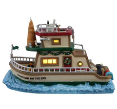 Lemax Plymouth Corners Lighted Buildings Lemax Jonathan's Houseboat On The Bay Decoration